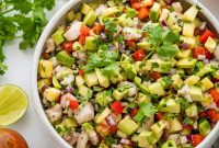 Fresh Fish Ceviche Recipe with Lime and Cilantro