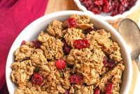 Gluten-Free Granola with Large Clusters