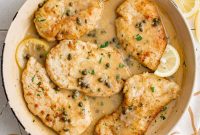 Classic Chicken Piccata with Lemon Caper Sauce