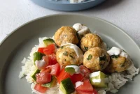Greek Chicken Feta Meatballs Recipe