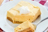 No Bake Pumpkin Cheesecake Bars with Graham Crust
