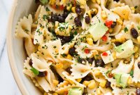 Southwest Pasta Salad Recipe with Black Beans and Corn