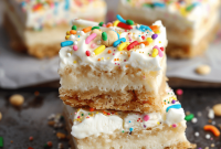 Sugar Cookie Cheesecake Bars Recipe: Cookie Meets Cheesecake