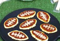 Game Day Mini Football Pizzas with Crescent Roll Dough
