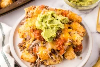 Mexican Totchos: Tater Tot Nachos with Pico and Cheese