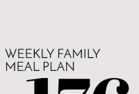 Week 176 Family Meal Plan: Dinner Ideas and Shopping List