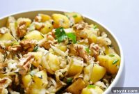 Black Radish and Potato Salad with Tangy Herb Vinaigrette