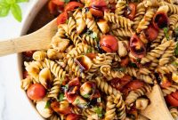 Caprese Pasta Salad with Fresh Mozzarella and Basil
