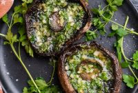 Air Fryer Garlic Portobello Mushrooms