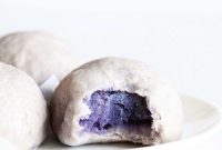 Vegan Purple Sweet Potato Steamed Buns Recipe