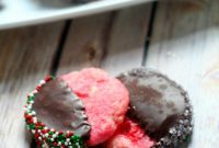 Cherry Shortbread Cookies with White Chocolate