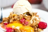 Peach and Raspberry Crumble Recipe