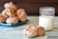 Crispy Chocolate Almond Meringues Recipe