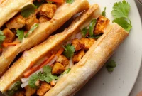Vegan Banh Mi Sandwich with Pickled Vegetables