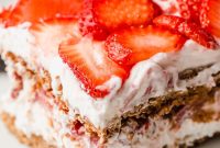 No-Bake Gluten-Free Strawberry Icebox Cake Recipe