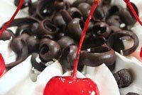 Black Forest Fluff Salad Recipe with Cherries and Chocolate