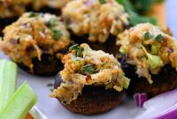 Crab Stuffed Mushrooms for Air Fryer or Oven