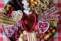 Valentine’s Day Chocolate Fondue Charcuterie Board