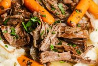 Garlic Herb Slow Cooker Pot Roast Recipe
