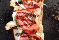 Chicken Pesto Panini with Mozzarella and Tomatoes