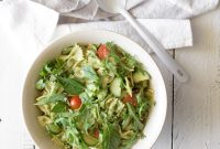 Creamy Avocado Pesto Pasta Salad Recipe