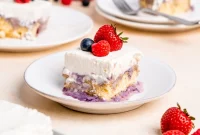 Creamy Milk and Berry Layer Cake
