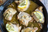 Oven Baked Lemon Rosemary Chicken Thighs