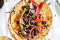 Grilled Vegetable Fajita Tacos with Peppers and Onions