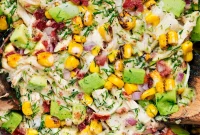 Creamy Avocado Chicken Salad with Lime and Cilantro