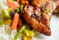 Crispy Air Fryer Teriyaki Chicken Thighs