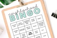 Free Printable Neighborhood Bingo Cards for Kids