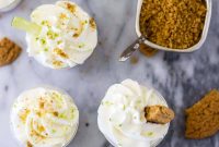 Key Lime Pie Cheesecake Shooters on Gingersnap Crust