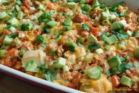 Cheesy Chicken Enchilada Bubble Up Casserole