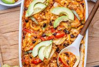 Cheesy Chicken Fajita Casserole Recipe