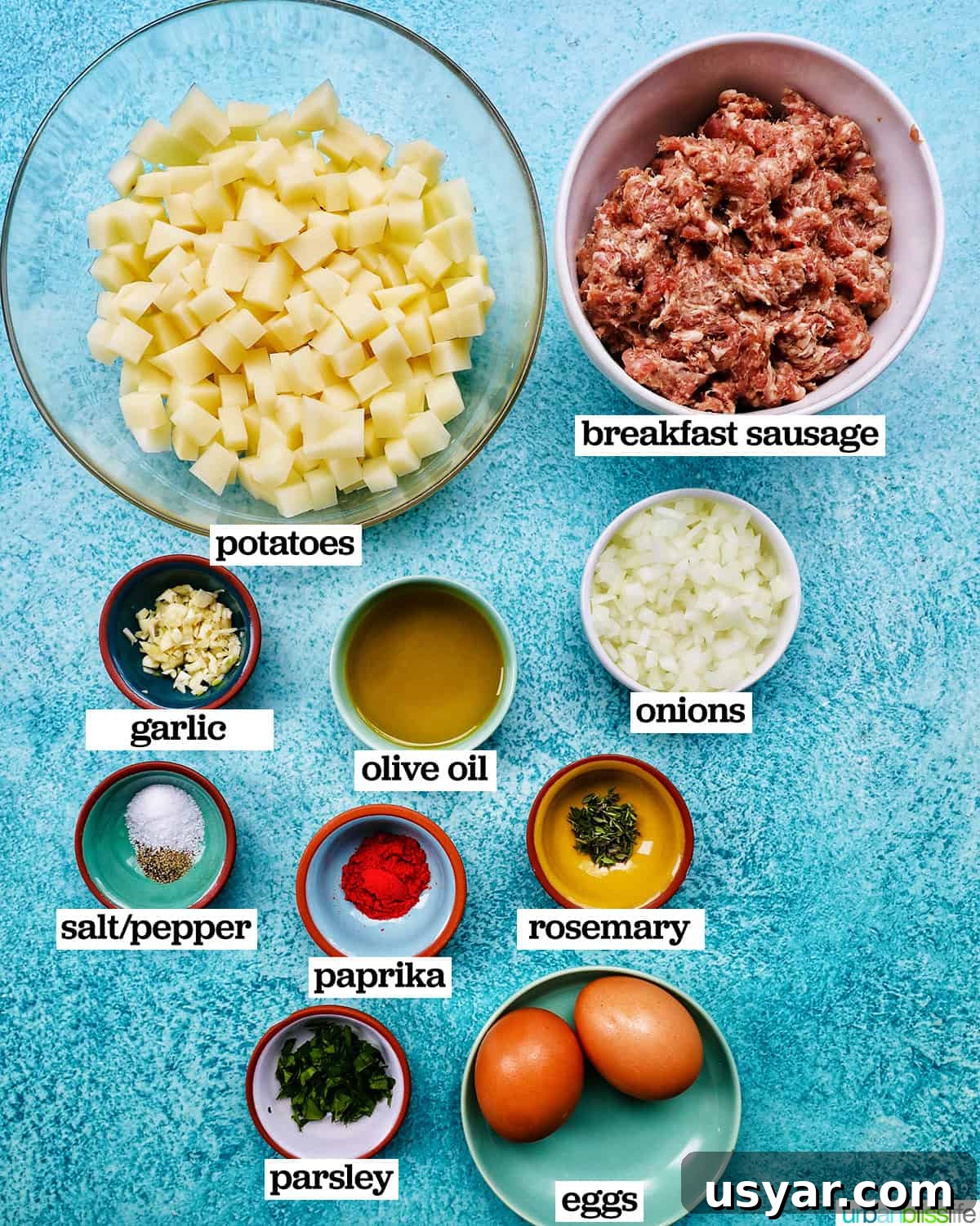Breakfast Sausage and Potato Hash Recipe 4 Ingredients for breakfast sausage potato hash