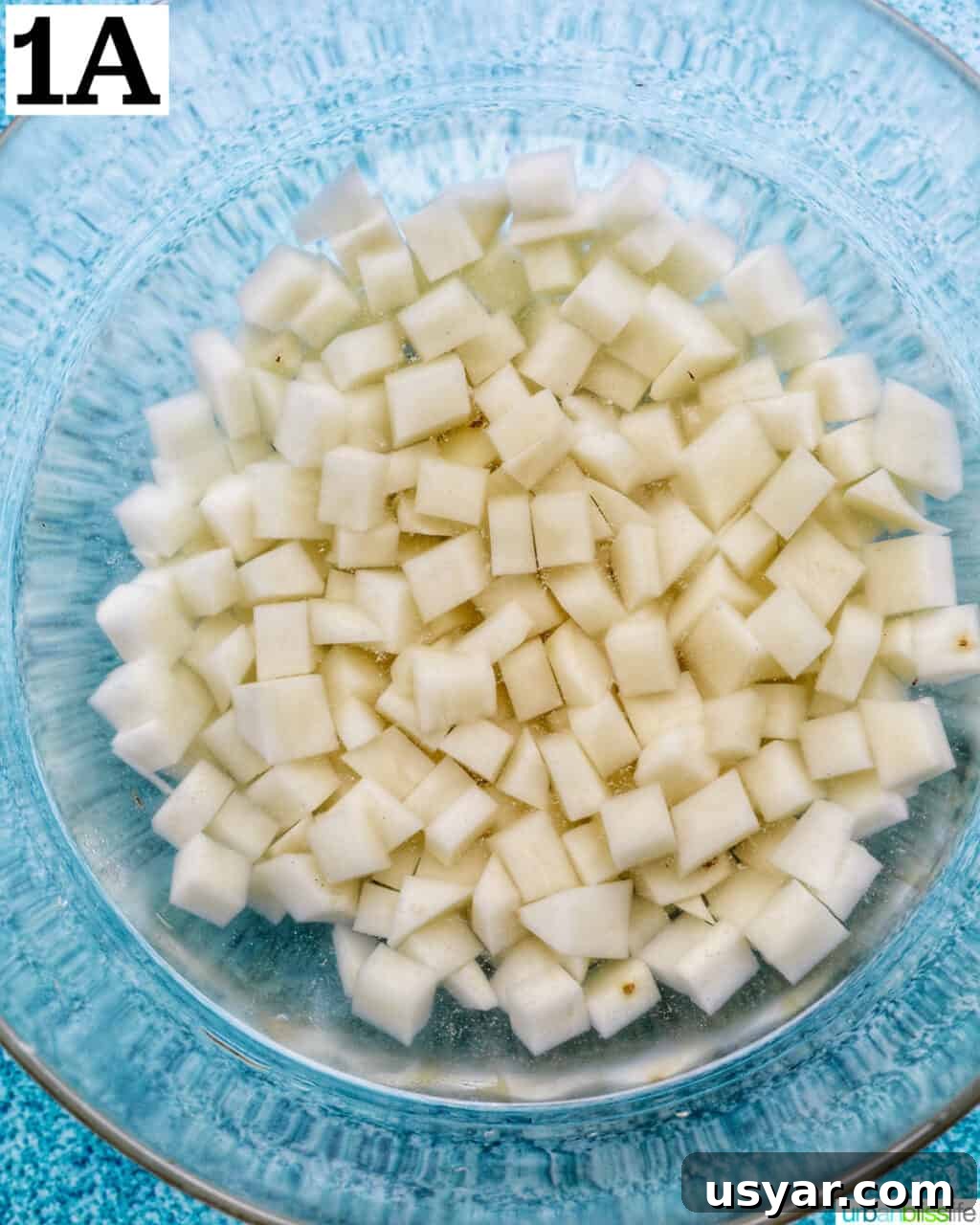 Breakfast Sausage and Potato Hash Recipe 5 Diced potatoes in cold water