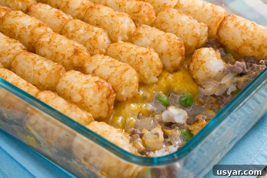 Tater Tot Hotdish Recipe Also Known as Tater Tot Casserole 5 tater tot hot dish