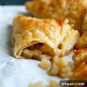 Cinnamon Apple Puff Pastry Bites 7 puff pastry with apples on paper