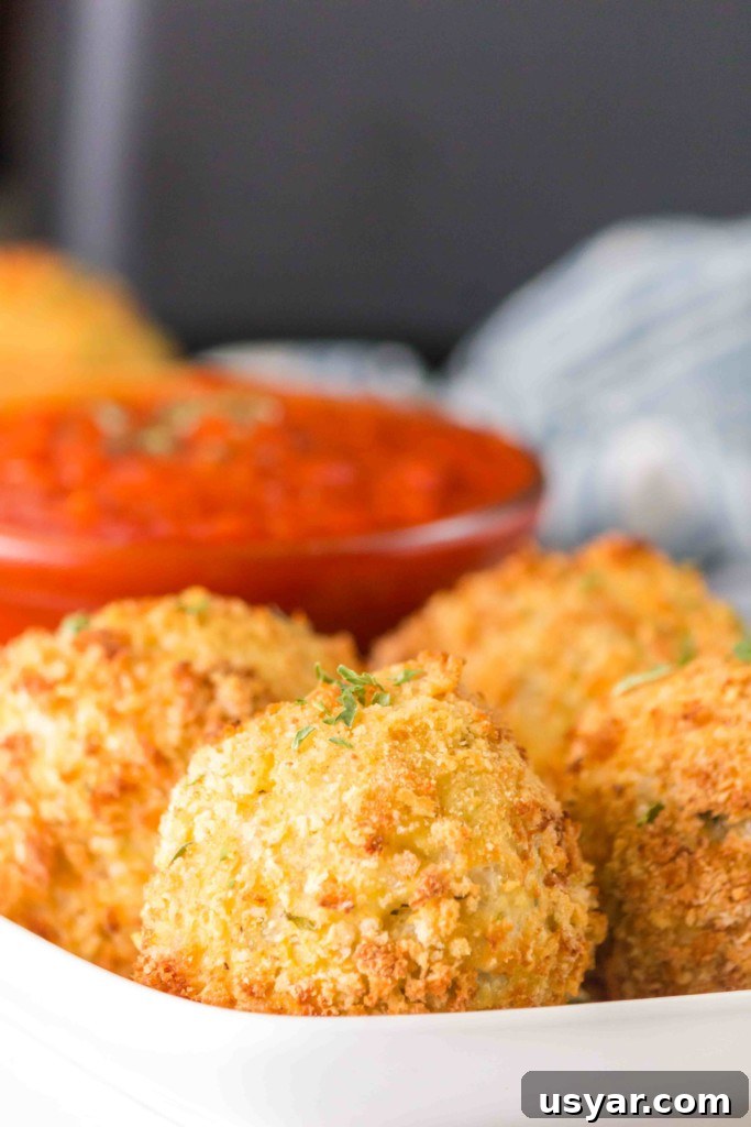 gluten free air fryer arancini