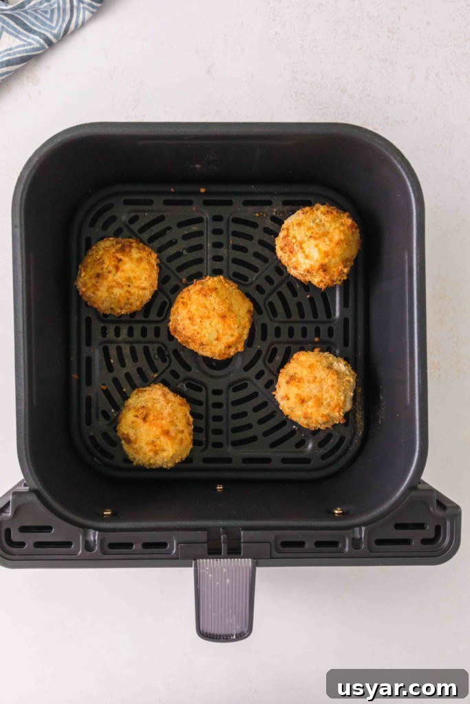 gluten free air fryer arancini