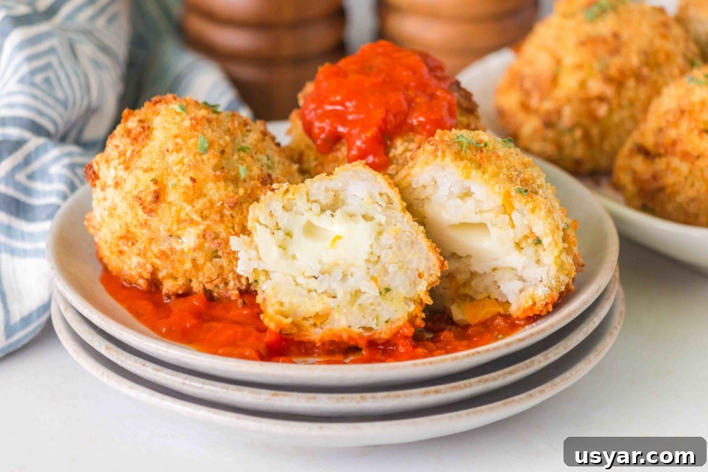 gluten free air fryer arancini