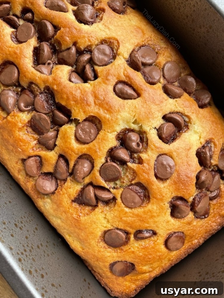 3 Ingredient Cake Mix Banana Bread Recipe 7 Cake mix banana bread right out of the oven.