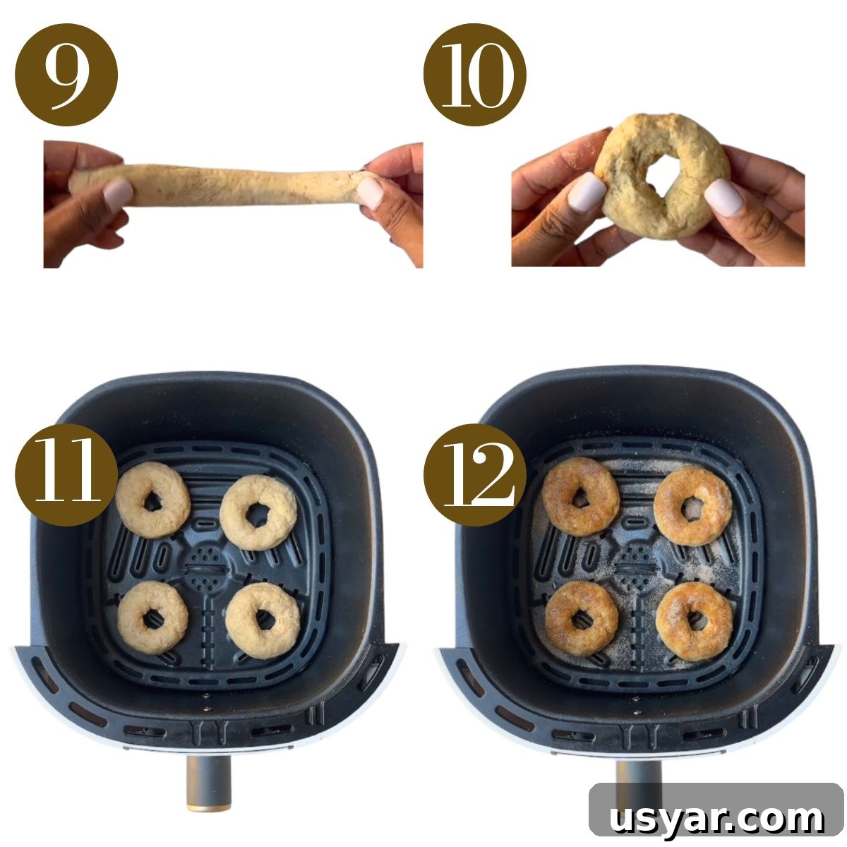 Homemade Pumpkin Bagels Recipe with Cinnamon and Nutmeg 6 Steps to make pumpkin bagels.