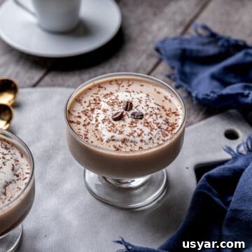 Coffee Panna Cotta with Chocolate Ganache