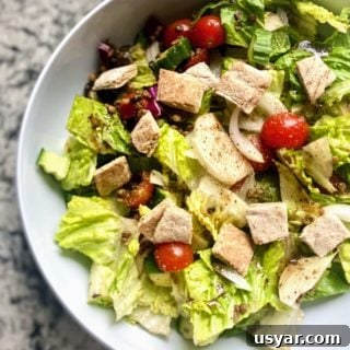 Crisp Fattoush Salad with Tangy Lemon Sumac Dressing 5 Fattoush Salad