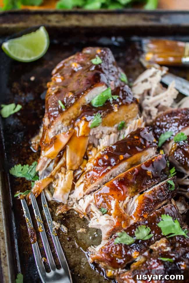 9 Slow Cooker Recipes for Halloween Dinner 12 Asian Pork Tenderloin with Ginger Glaze (Slow Cooker) from The Food Charlatan