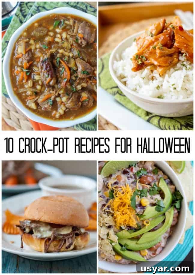9 Slow Cooker Recipes for Halloween Dinner 20 10 Crock-Pot Recipes for Halloween from The Food Charlatan