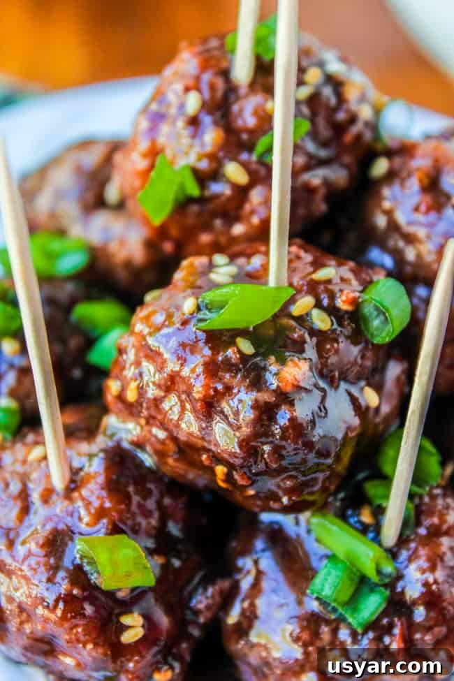 9 Slow Cooker Recipes for Halloween Dinner 6 Slow Cooker Raspberry Balsamic Meatballs from The Food Charlatan