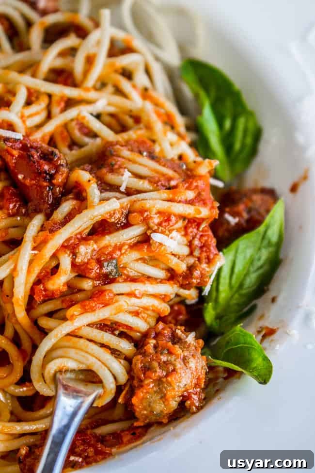 9 Slow Cooker Recipes for Halloween Dinner 9 Healthy Slow Cooker Spaghetti Meat Sauce from The Food Charlatan