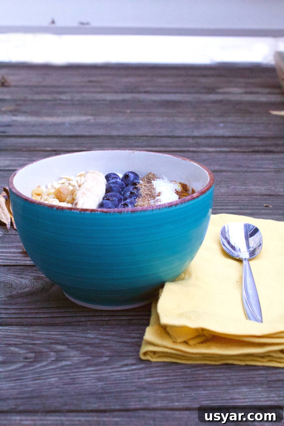 Gut-Friendly Greek Yogurt Bowl with Probiotics 4 Yogurt bowl with fruit, nuts, and seeds